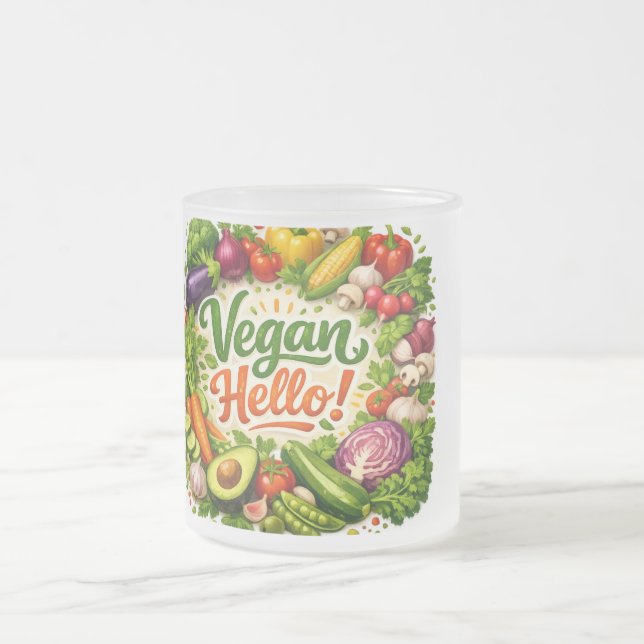Givré Bonjour Tasse Végétalienne (Centre)