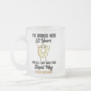 Givré Cadeau de tasse pour 50 ans d'anniversaire de trav