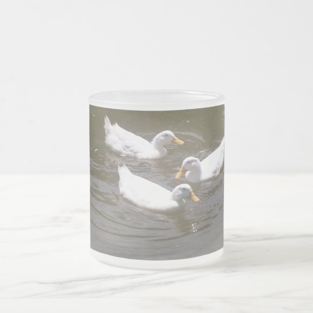 Givré Canards blancs nageant la tasse (Centre)