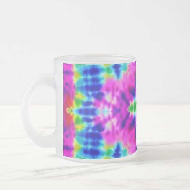 Givré Carré Tie Dye tasse à café (Gauche)