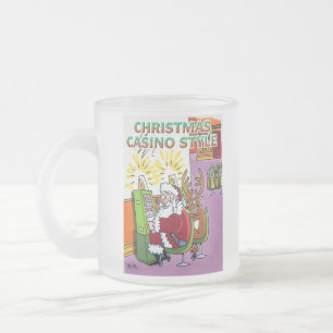 Givré Casino de Noël Style tasse dépoli