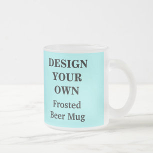 Givré Concevez votre propre tasse de bière - bleu-clair