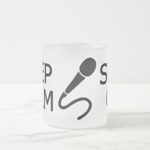 Givré Conserver le calme et chanter sur la tasse - chois