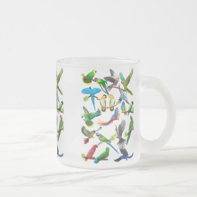 Givré De perroquets tasse en abondance (Droit)