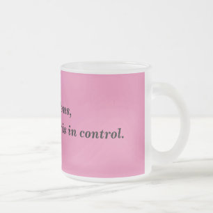Givré Dieu dans la tasse givrée par citation de contrô