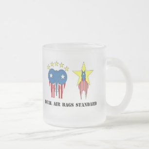 GIVRÉ DOUBLE TASSE DE CAFÉ GIVRÉE D'AIRBAGS PAR NORME