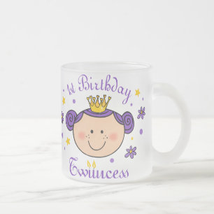 Givré ęr Tasse de Twincess d'anniversaire