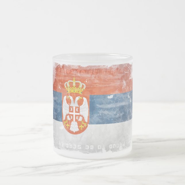Givré Fier d'être tasse serbe (Centre)