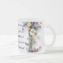 Fleurs sauvages et Ecritures 11oz Tasse en céramiq