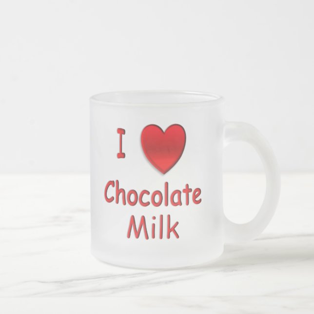 Givré I tasse givrée de lait chocolaté de coeur (Droit)