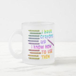 Givré J'AI DES CRAYONS ET JE SAIS M'EN SERVIR ! Tasse