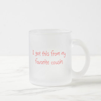 Givré J'ai obtenu ceci de ma tasse préférée de cousin