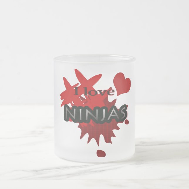 Givré J'aime la tasse de Ninjas (Centre)