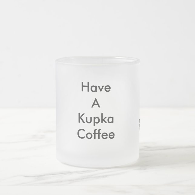 Givré La tasse de café de Kupka de médias d'excès (Centre)