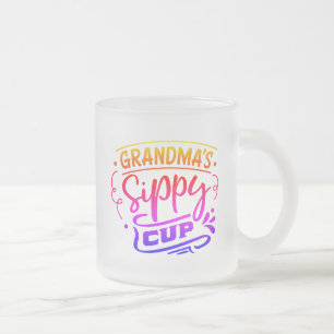 Givré La tasse sippy de grand-mère