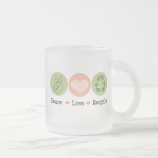 Givré L'amour de paix réutilisent la tasse givrée