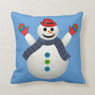 GIVRÉ LE COUSSIN DE NOËL DE BONHOMME DE NEIGE