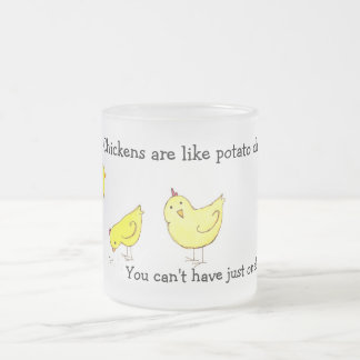 Givré Le poulet sont comme la tasse de pommes chips