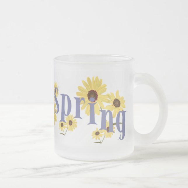 Givré Le ressort fleurit la tasse (Droit)