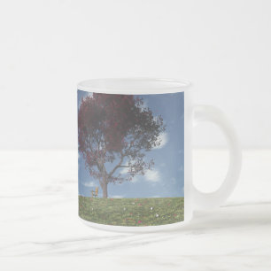 Givré Les nuages vont naviguer par la tasse