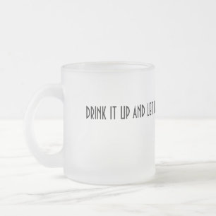 Givré Navigation de votre âme dans la tasse en verre