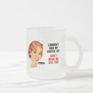 Givré Ne m'incitez pas à vous tuer tasse en verre givr
