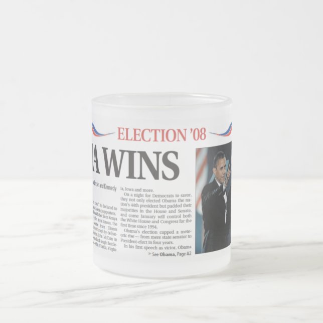 Givré Obama gagne la tasse (Centre)