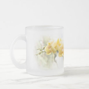 Givré Orchidée de mite jaune en soleil - tasse