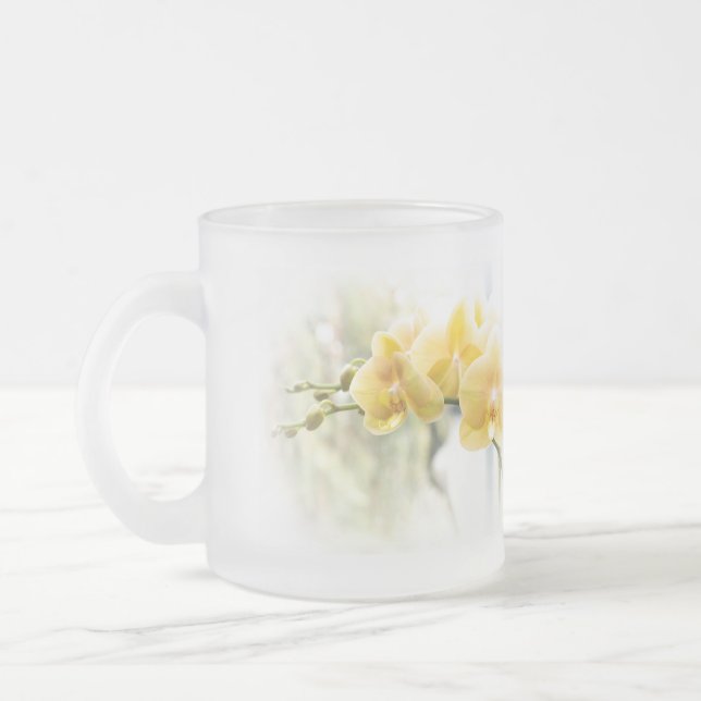 Givré Orchidée de mite jaune en soleil - tasse (Gauche)