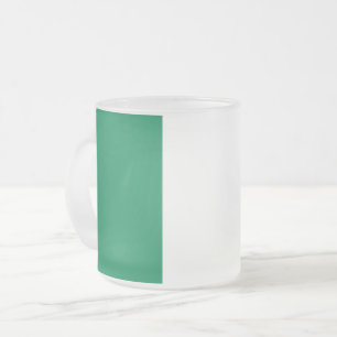 Givré Petite tasse de verre dépoli avec drapeau du Niger