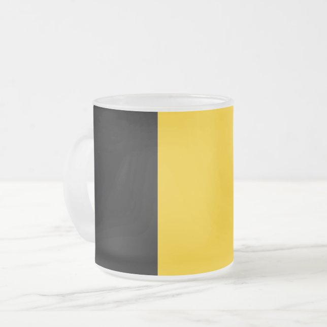 Givré Petite tasse en verre dépoli avec drapeau de Belgi (Devant gauche)