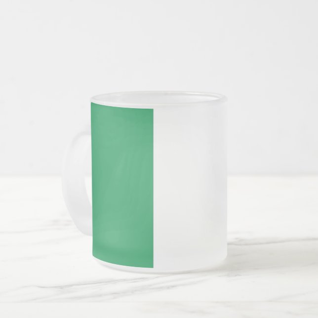 Givré Petite tasse en verre dépoli avec drapeau d'Italie (Devant gauche)