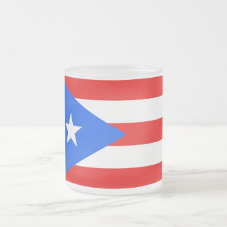 Givré Petite tasse en verre dépoli avec le drapeau Porto