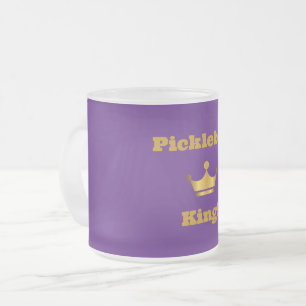 Givré Pickleball King tasse de café - violet & or