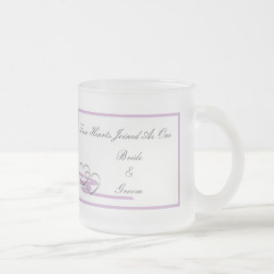Givré Pourpre de tasse de deux coeurs