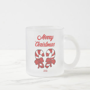 Givré Sucres de canne de Noël Petite tasse de verre dépo