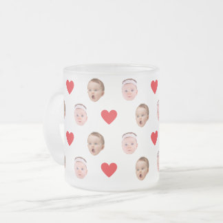 Givré Tapis, tasse photo personnalisée, Cadeau bébé