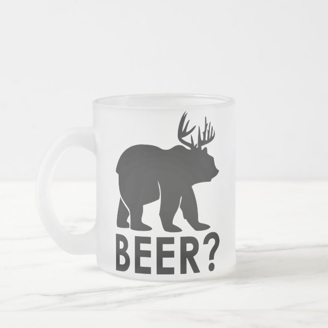 Givré Tasse à bière Funny Bear Deer (Gauche)