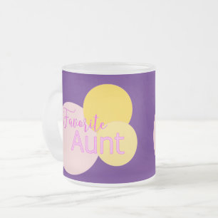 Givré Tasse à café Bulles Colorées Tante Préférée