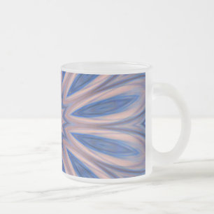 Givré Tasse à café Mug, Fleur abstraite, Personnalisable