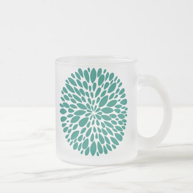 Givré Tasse abstraite moderne fraîche en verre de (Droit)