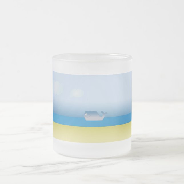 Givré Tasse avec baleine de dessin animé  (Centre)