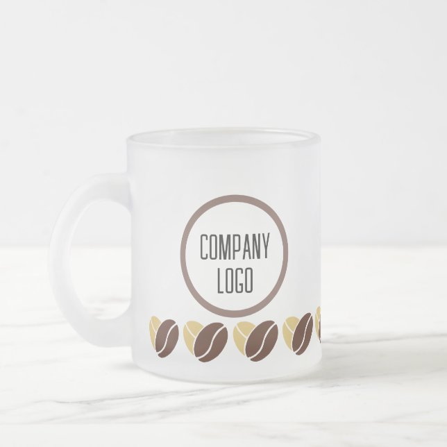 Givré Tasse Café Grain de Café - modifiable pour les cad (Gauche)