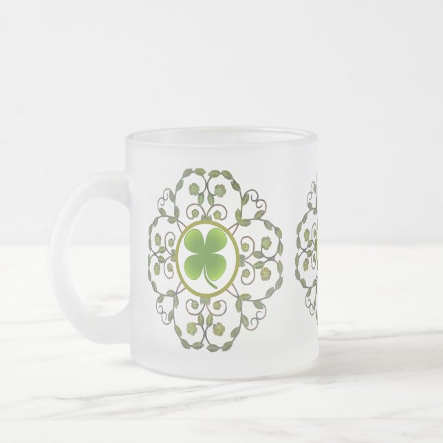 Givré Tasse chanceuse de shamrock (Gauche)
