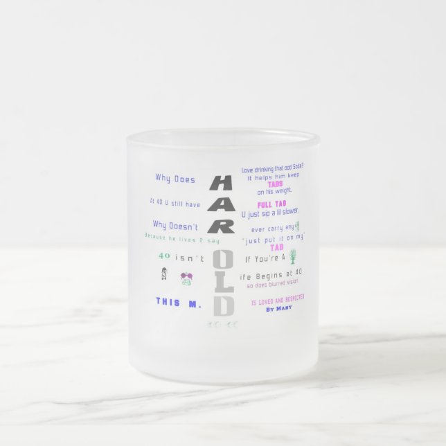 Givré Tasse d'anniversaire - H (Centre)