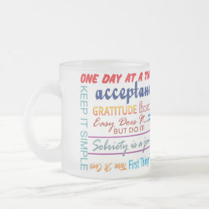 Givré tasse de 12 d'étape slogans de récupération