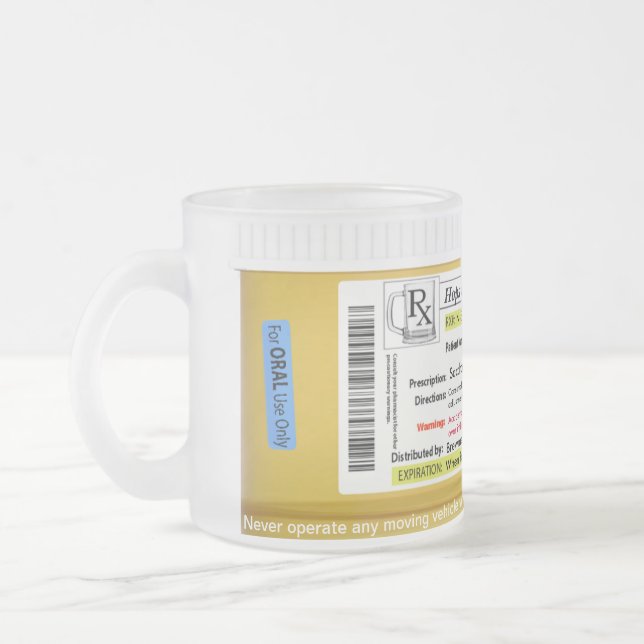 Givré Tasse de bière de prescription de RX (Gauche)