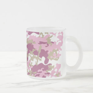 Givré Tasse de bière givrée par Camo rose faite sur