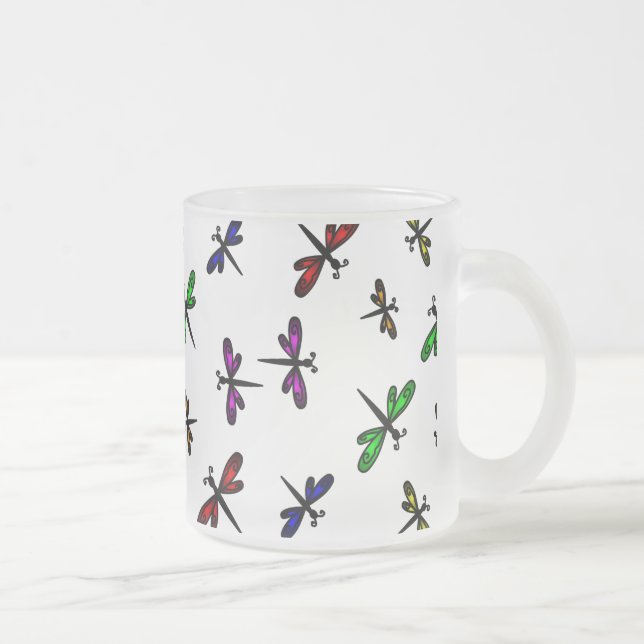 Givré Tasse de café de libellules de danse (Droit)
