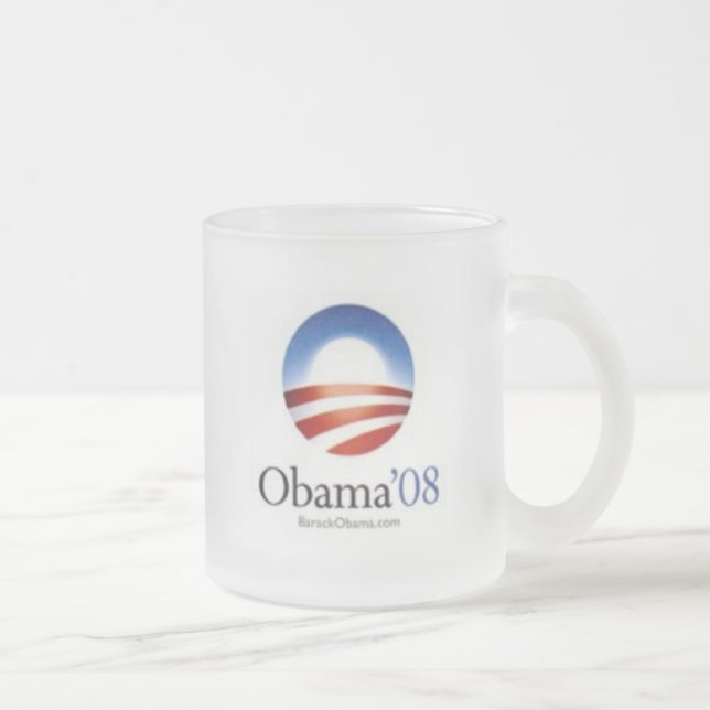 Givré Tasse de café d'Obama '08 - "PROGRÈS " (Droit)